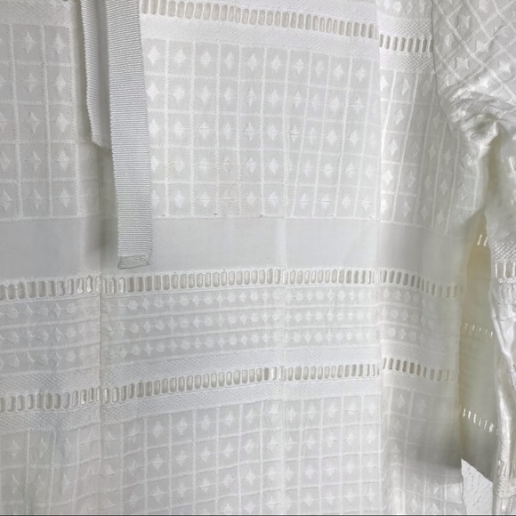 J Crew Flutter Sleeve Shift Dress In Eyelet 100% Cotton SIZE 8 - Picture 14 of 15